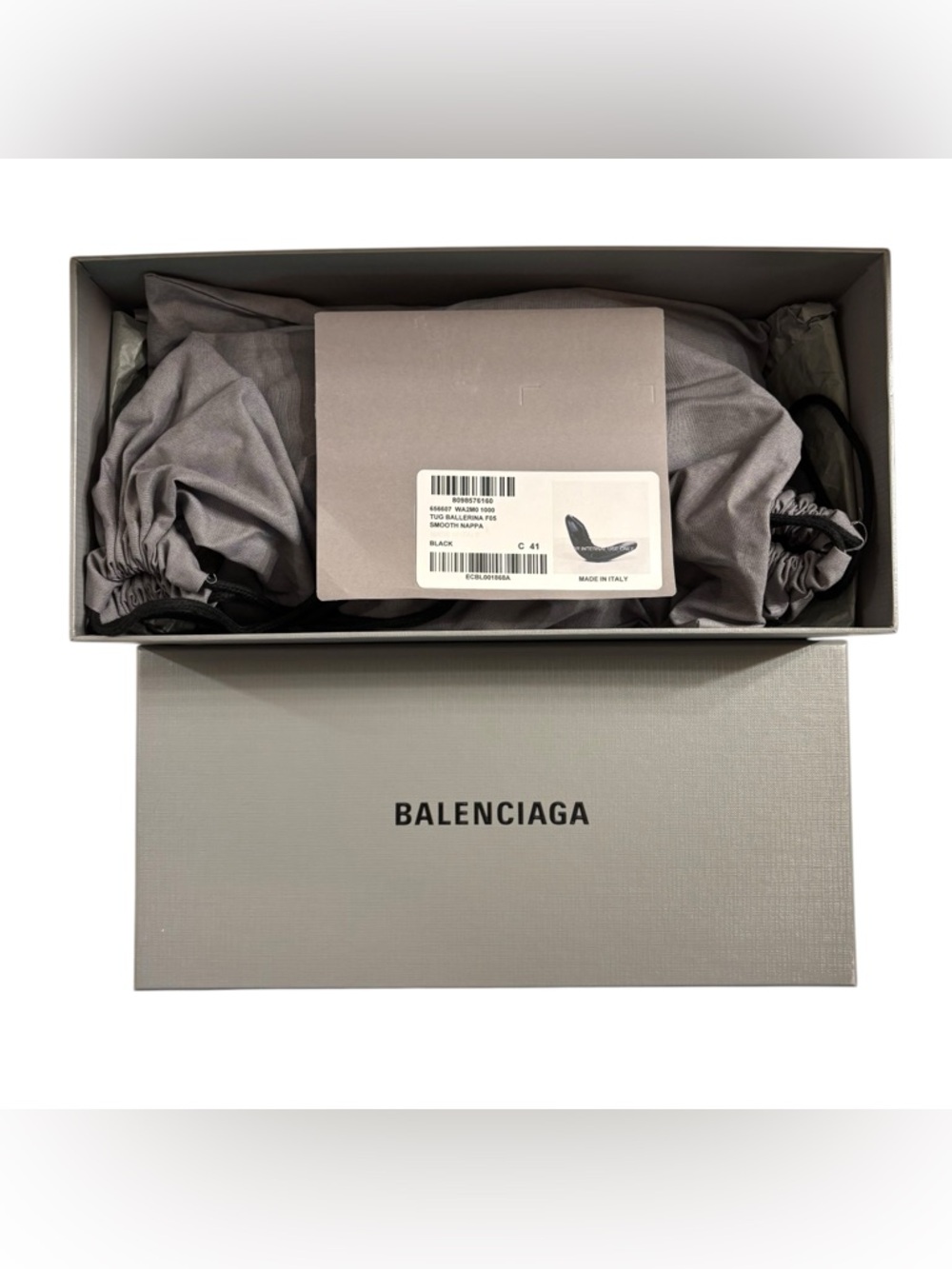 Balenciaga | Tug Ballerina Flats | Black Nappa Leather | EU 41 - Picture 13 of 13